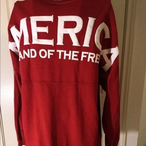 RED SPIRIT SHIRT AMERICA LAND OF THE FREE